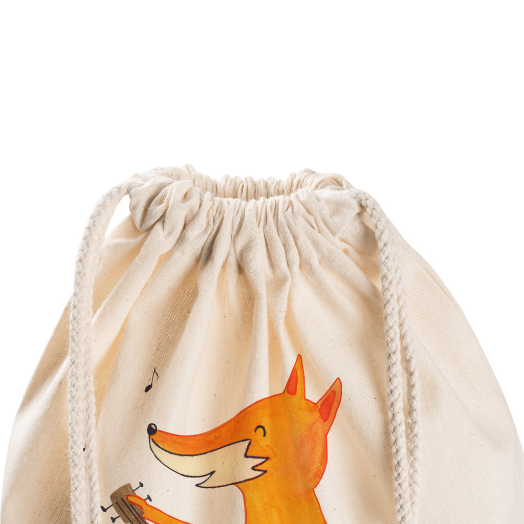 Sportbeutel Fuchs Gitarre Turnbeutel, Beutel, Sporttasche, Tasche, Stoffbeutel, Fuchs, Füchse, Geschenk Musiker, Musik Spruch, Musikerin, Sänger, Sängerin, Gitarre