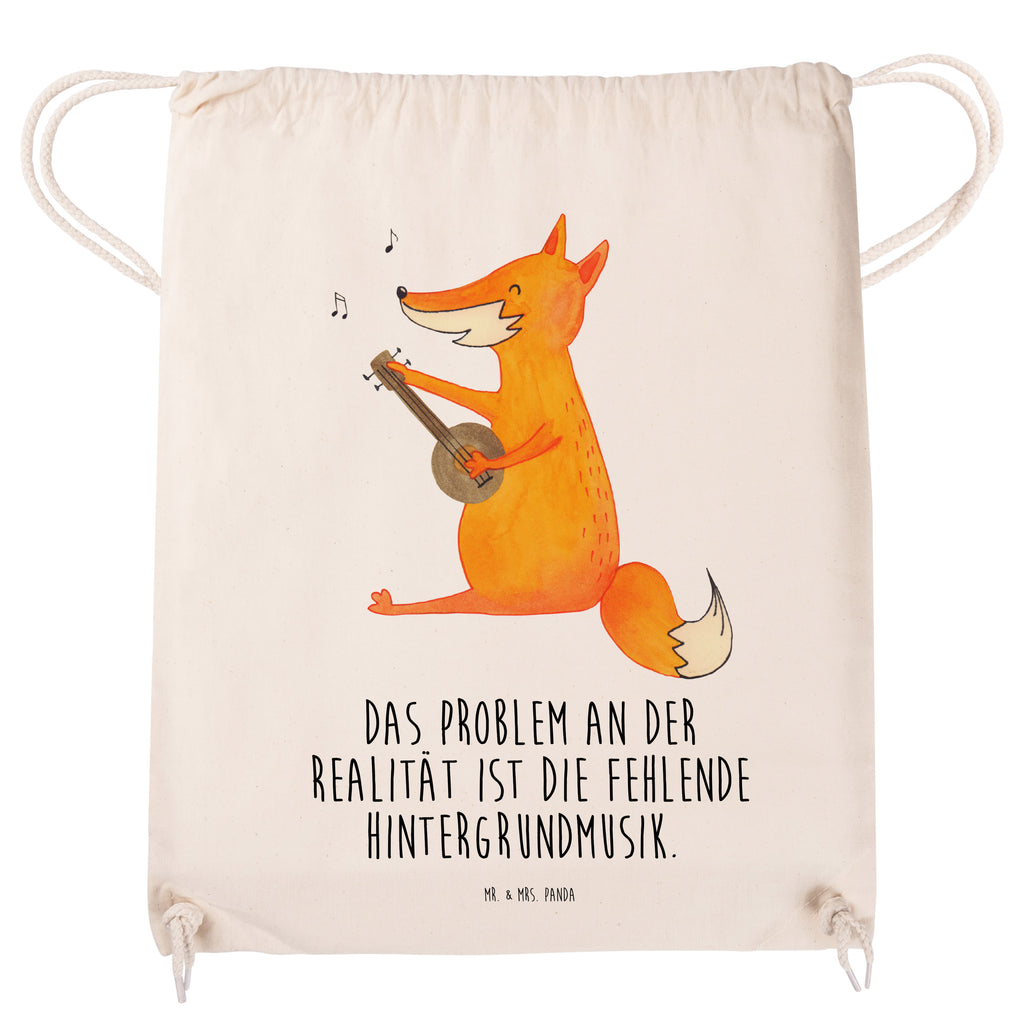 Sportbeutel Fuchs Gitarre Turnbeutel, Beutel, Sporttasche, Tasche, Stoffbeutel, Fuchs, Füchse, Geschenk Musiker, Musik Spruch, Musikerin, Sänger, Sängerin, Gitarre