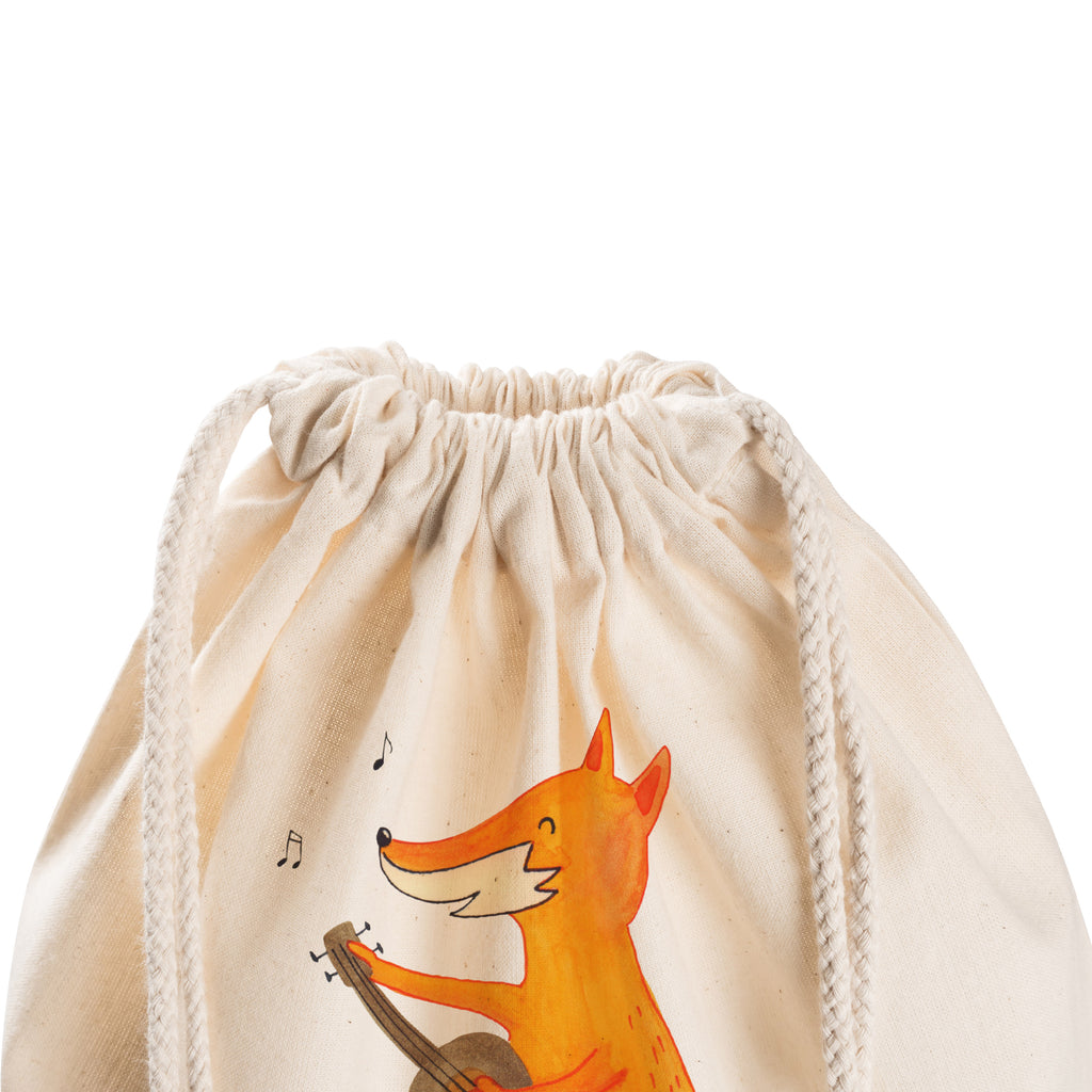 Sportbeutel Fuchs Gitarre Turnbeutel, Beutel, Sporttasche, Tasche, Stoffbeutel, Fuchs, Füchse, Geschenk Musiker, Musik Spruch, Musikerin, Sänger, Sängerin, Gitarre