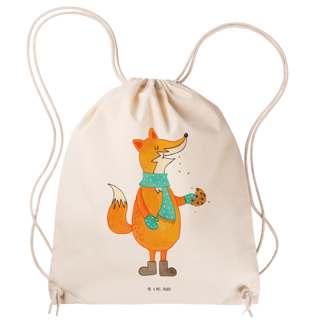 Sportbeutel Fuchs Keks Turnbeutel, Beutel, Sporttasche, Tasche, Stoffbeutel, Fuchs, Füchse, Backen Spruch, Kekse, Winter, Weihnachtszeit, Plätzchen, Liebe, Küche Deko
