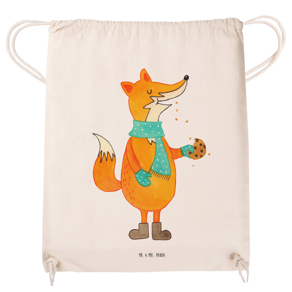 Sportbeutel Fuchs Keks Turnbeutel, Beutel, Sporttasche, Tasche, Stoffbeutel, Fuchs, Füchse, Backen Spruch, Kekse, Winter, Weihnachtszeit, Plätzchen, Liebe, Küche Deko