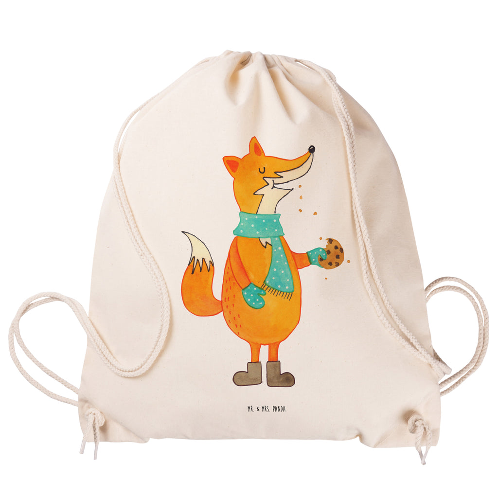 Sportbeutel Fuchs Keks Turnbeutel, Beutel, Sporttasche, Tasche, Stoffbeutel, Fuchs, Füchse, Backen Spruch, Kekse, Winter, Weihnachtszeit, Plätzchen, Liebe, Küche Deko