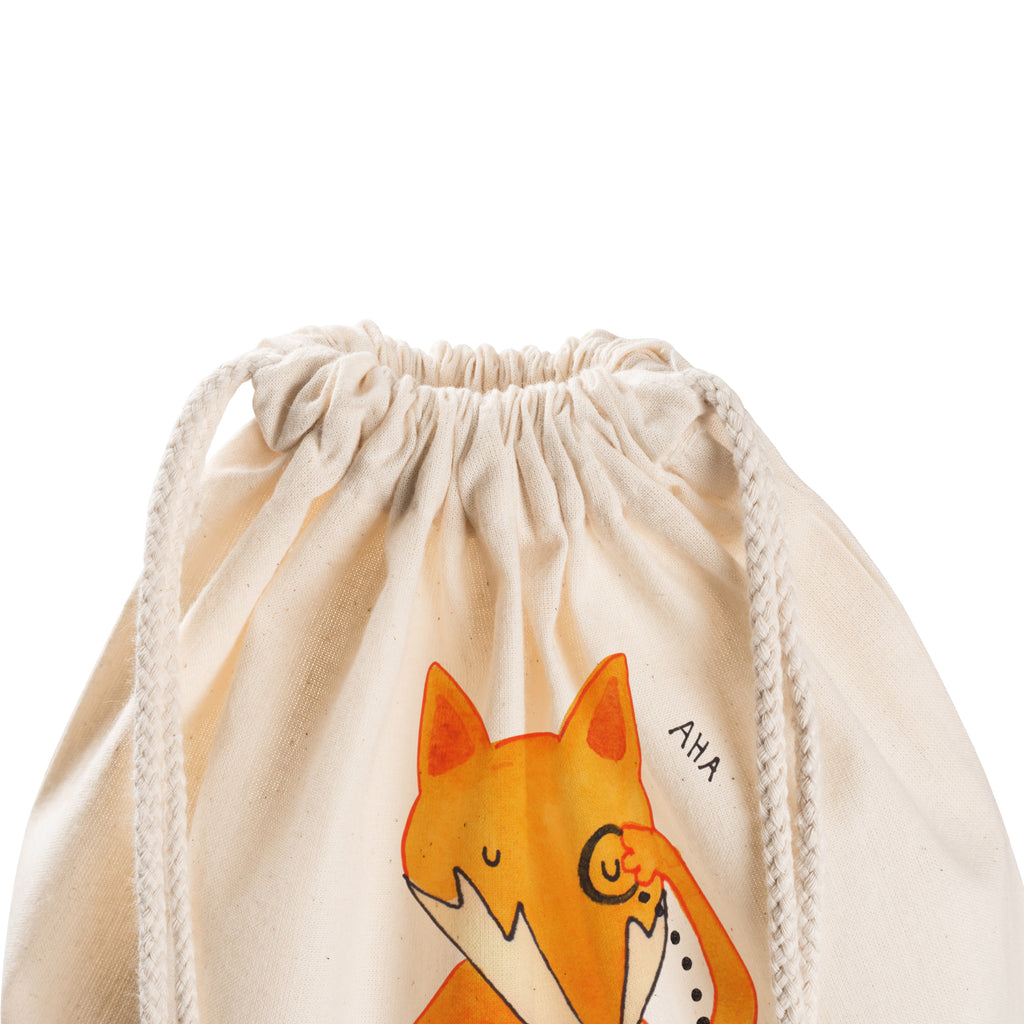 Sportbeutel Fuchs Lord Turnbeutel, Beutel, Sporttasche, Tasche, Stoffbeutel, Fuchs, Füchse, tröstende Worte, Spruch lustig, Liebeskummer Geschenk, Motivation Spruch, Problemlösung