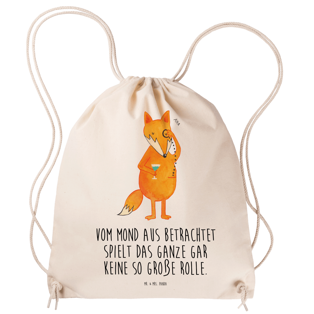 Sportbeutel Fuchs Lord Turnbeutel, Beutel, Sporttasche, Tasche, Stoffbeutel, Fuchs, Füchse, tröstende Worte, Spruch lustig, Liebeskummer Geschenk, Motivation Spruch, Problemlösung