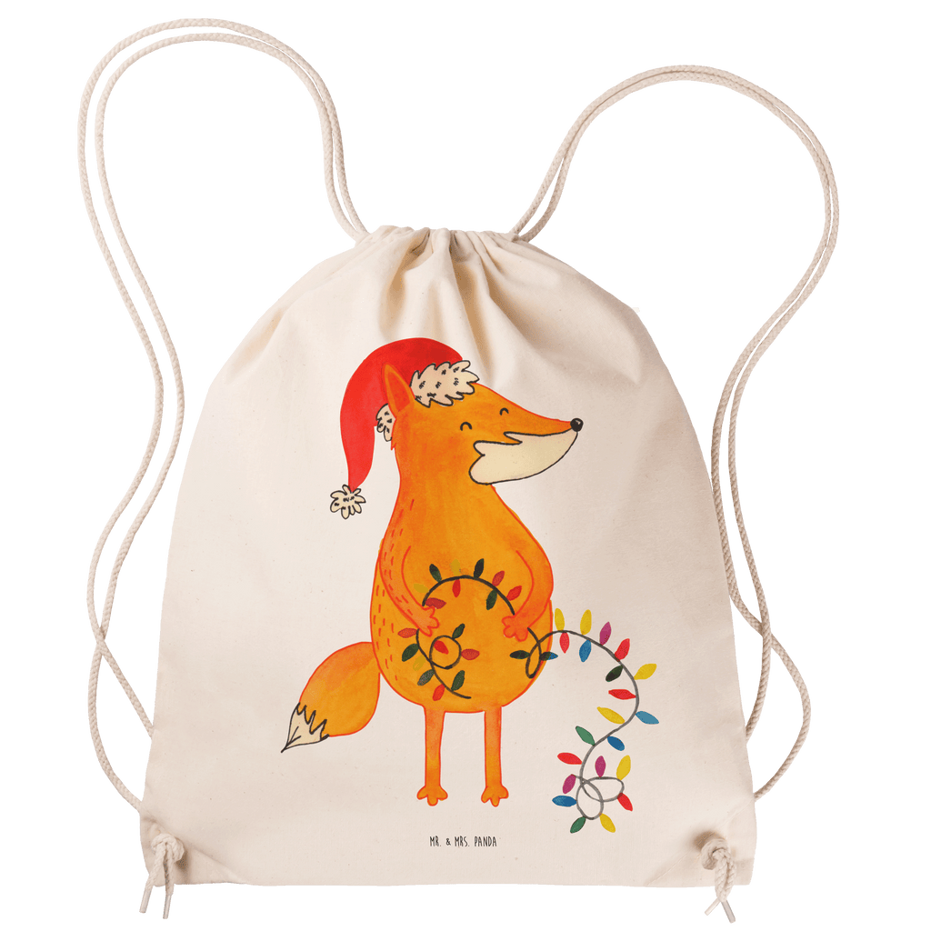 Sportbeutel Fuchs Weihnachten Turnbeutel, Beutel, Sporttasche, Tasche, Stoffbeutel, Winter, Weihnachten, Weihnachtsdeko, Nikolaus, Advent, Heiligabend, Wintermotiv, Fuchs, Füchse, Spruch schön, Geschenk Weihnachten, Weihnachtsmann, Weihnachtszeit