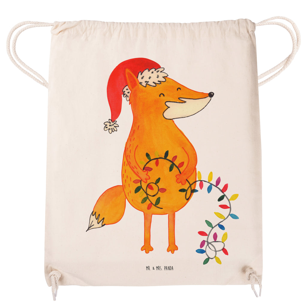 Sportbeutel Fuchs Weihnachten Turnbeutel, Beutel, Sporttasche, Tasche, Stoffbeutel, Winter, Weihnachten, Weihnachtsdeko, Nikolaus, Advent, Heiligabend, Wintermotiv, Fuchs, Füchse, Spruch schön, Geschenk Weihnachten, Weihnachtsmann, Weihnachtszeit