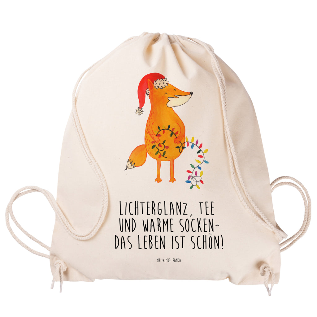 Sportbeutel Fuchs Weihnachten Turnbeutel, Beutel, Sporttasche, Tasche, Stoffbeutel, Winter, Weihnachten, Weihnachtsdeko, Nikolaus, Advent, Heiligabend, Wintermotiv, Fuchs, Füchse, Spruch schön, Geschenk Weihnachten, Weihnachtsmann, Weihnachtszeit