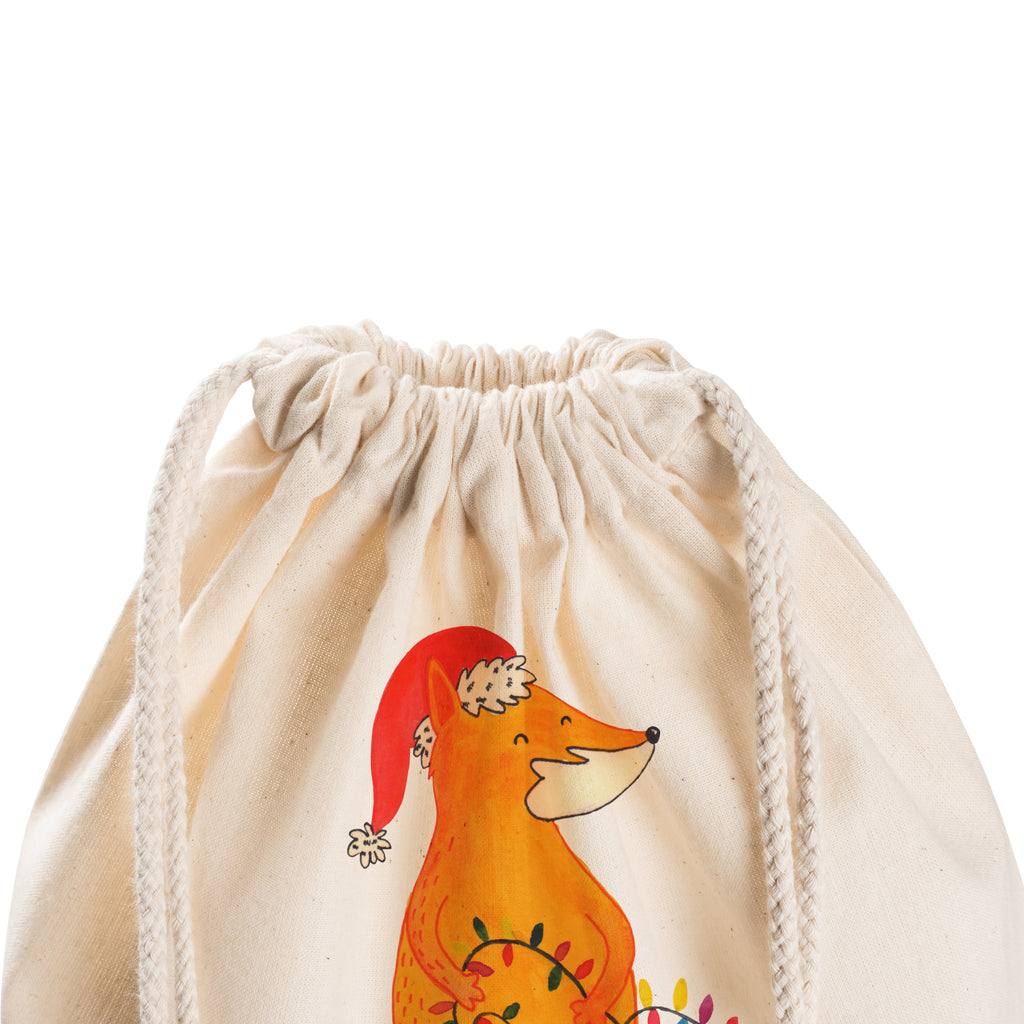 Sportbeutel Fuchs Weihnachten Turnbeutel, Beutel, Sporttasche, Tasche, Stoffbeutel, Winter, Weihnachten, Weihnachtsdeko, Nikolaus, Advent, Heiligabend, Wintermotiv, Fuchs, Füchse, Spruch schön, Geschenk Weihnachten, Weihnachtsmann, Weihnachtszeit