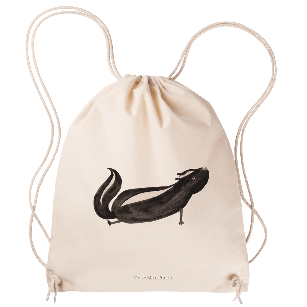 Sportbeutel Stinktier Yoga Turnbeutel, Beutel, Sporttasche, Tasche, Stoffbeutel, Stinktier, Skunk, Wildtier, Raubtier, Stinker, Stinki, Yoga, Namaste, Lebe, Liebe, Lache