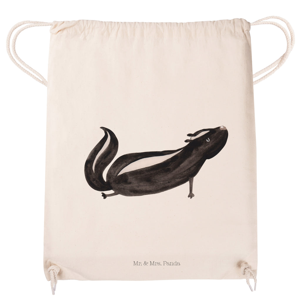 Sportbeutel Stinktier Yoga Turnbeutel, Beutel, Sporttasche, Tasche, Stoffbeutel, Stinktier, Skunk, Wildtier, Raubtier, Stinker, Stinki, Yoga, Namaste, Lebe, Liebe, Lache