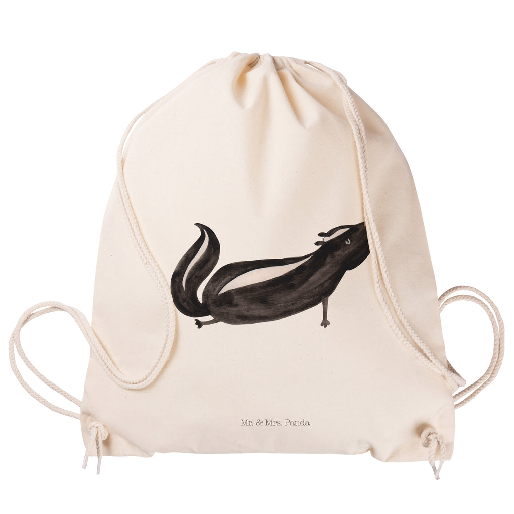 Sportbeutel Stinktier Yoga Turnbeutel, Beutel, Sporttasche, Tasche, Stoffbeutel, Stinktier, Skunk, Wildtier, Raubtier, Stinker, Stinki, Yoga, Namaste, Lebe, Liebe, Lache