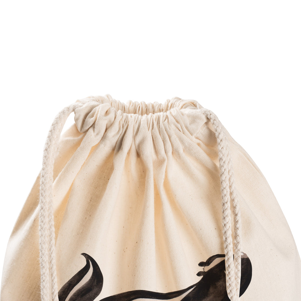Sportbeutel Stinktier Yoga Turnbeutel, Beutel, Sporttasche, Tasche, Stoffbeutel, Stinktier, Skunk, Wildtier, Raubtier, Stinker, Stinki, Yoga, Namaste, Lebe, Liebe, Lache