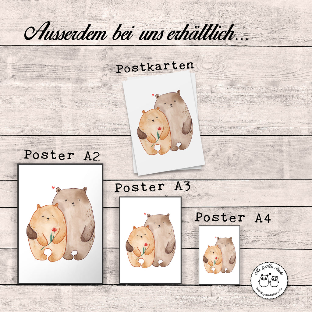 Poster Bären Liebe Poster, Wandposter, Bild, Wanddeko, Küchenposter, Kinderposter, Wanddeko Bild, Raumdekoration, Wanddekoration, Handgemaltes Poster, Mr. & Mrs. Panda Poster, Designposter, Kunstdruck, Posterdruck, Liebe, Partner, Freund, Freundin, Ehemann, Ehefrau, Heiraten, Verlobung, Heiratsantrag, Liebesgeschenk, Jahrestag, Hocheitstag, Verliebt, Verlobt, Verheiratet, Geschenk Freundin, Geschenk Freund, Liebesbeweis, Hochzeitstag, Geschenk Hochzeit, Bären, Bärchen, Bär