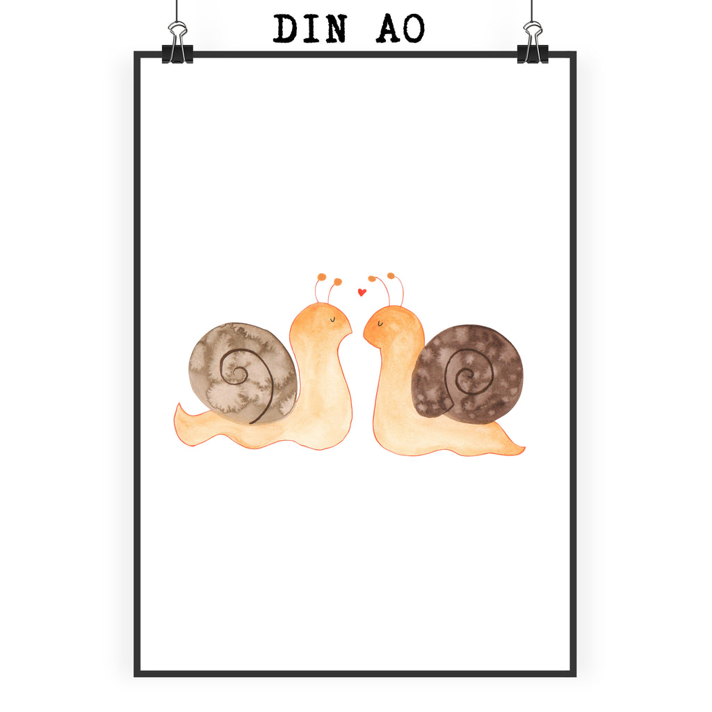 Poster Schnecken Liebe Poster, Wandposter, Bild, Wanddeko, Küchenposter, Kinderposter, Wanddeko Bild, Raumdekoration, Wanddekoration, Handgemaltes Poster, Mr. & Mrs. Panda Poster, Designposter, Kunstdruck, Posterdruck, Liebe, Partner, Freund, Freundin, Ehemann, Ehefrau, Heiraten, Verlobung, Heiratsantrag, Liebesgeschenk, Jahrestag, Hocheitstag