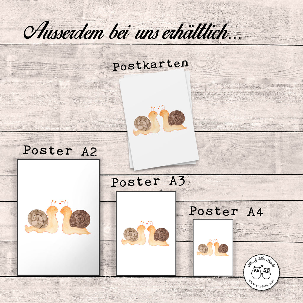 Poster Schnecken Liebe Poster, Wandposter, Bild, Wanddeko, Küchenposter, Kinderposter, Wanddeko Bild, Raumdekoration, Wanddekoration, Handgemaltes Poster, Mr. & Mrs. Panda Poster, Designposter, Kunstdruck, Posterdruck, Liebe, Partner, Freund, Freundin, Ehemann, Ehefrau, Heiraten, Verlobung, Heiratsantrag, Liebesgeschenk, Jahrestag, Hocheitstag