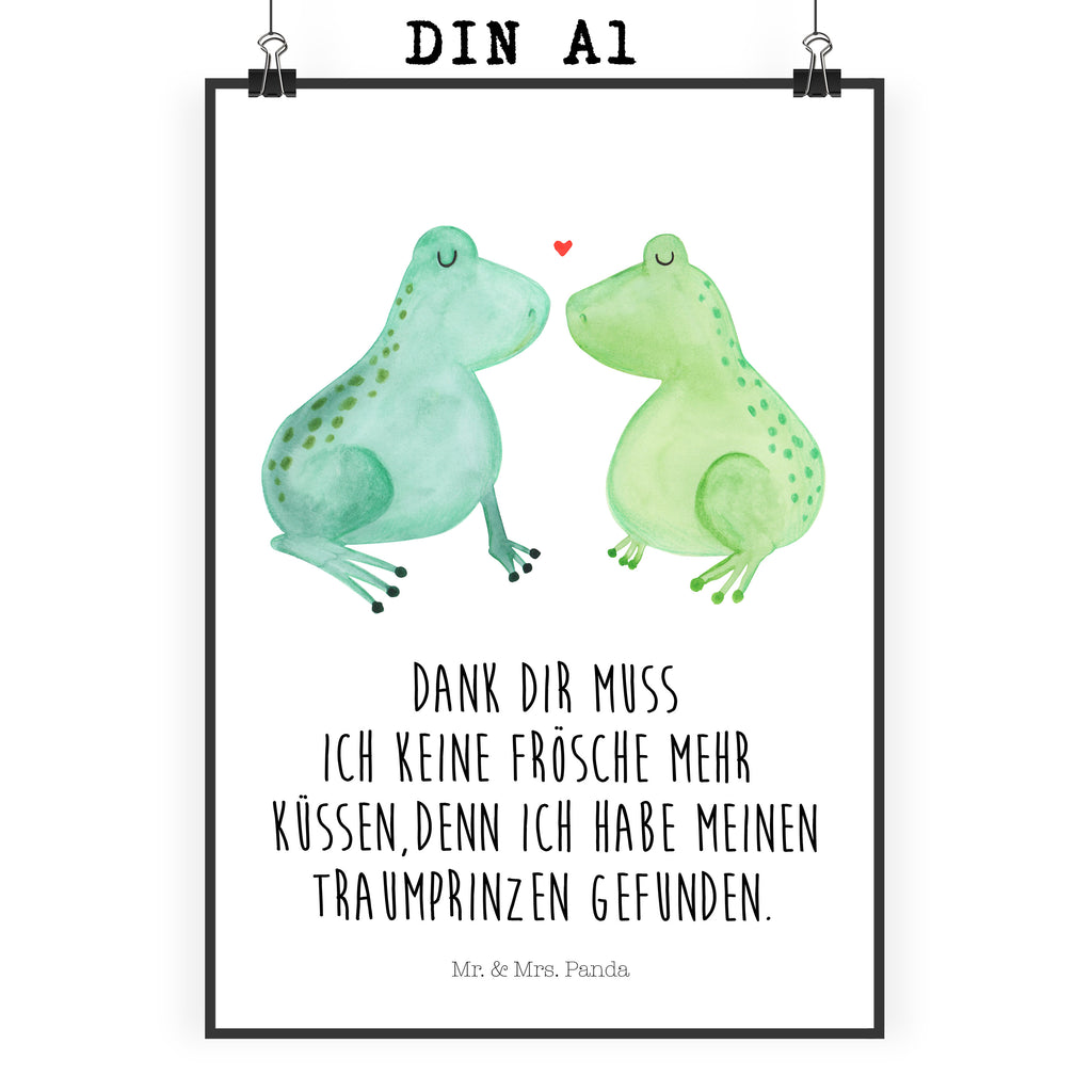 Poster Frosch Liebe Poster, Wandposter, Bild, Wanddeko, Küchenposter, Kinderposter, Wanddeko Bild, Raumdekoration, Wanddekoration, Handgemaltes Poster, Mr. & Mrs. Panda Poster, Designposter, Kunstdruck, Posterdruck, Liebe, Partner, Freund, Freundin, Ehemann, Ehefrau, Heiraten, Verlobung, Heiratsantrag, Liebesgeschenk, Jahrestag, Hocheitstag, Verliebt, Verlobt, Verheiratet, Geschenk Freundin, Geschenk Freund, Liebesbeweis, Hochzeitstag, Geschenk Hochzeit, Frosch, Frösche, Froschkönig, Fröschchen