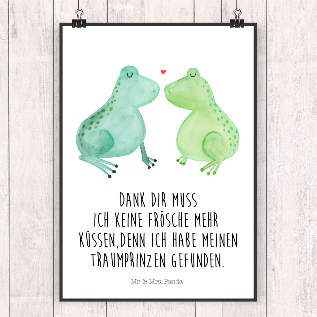 Poster Frosch Liebe Poster, Wandposter, Bild, Wanddeko, Küchenposter, Kinderposter, Wanddeko Bild, Raumdekoration, Wanddekoration, Handgemaltes Poster, Mr. & Mrs. Panda Poster, Designposter, Kunstdruck, Posterdruck, Liebe, Partner, Freund, Freundin, Ehemann, Ehefrau, Heiraten, Verlobung, Heiratsantrag, Liebesgeschenk, Jahrestag, Hocheitstag, Verliebt, Verlobt, Verheiratet, Geschenk Freundin, Geschenk Freund, Liebesbeweis, Hochzeitstag, Geschenk Hochzeit, Frosch, Frösche, Froschkönig, Fröschchen