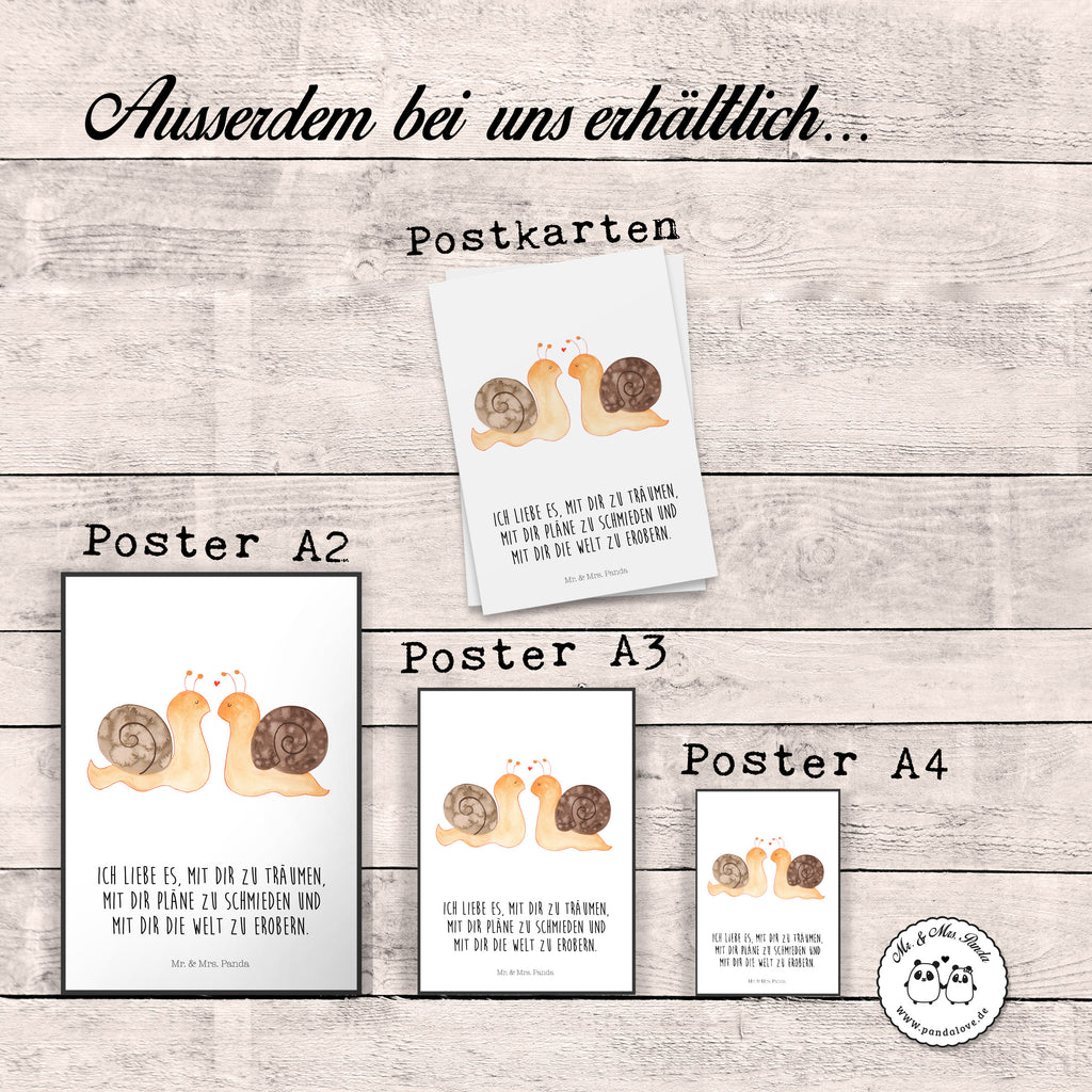 Poster Schnecken Liebe Poster, Wandposter, Bild, Wanddeko, Küchenposter, Kinderposter, Wanddeko Bild, Raumdekoration, Wanddekoration, Handgemaltes Poster, Mr. & Mrs. Panda Poster, Designposter, Kunstdruck, Posterdruck, Liebe, Partner, Freund, Freundin, Ehemann, Ehefrau, Heiraten, Verlobung, Heiratsantrag, Liebesgeschenk, Jahrestag, Hocheitstag