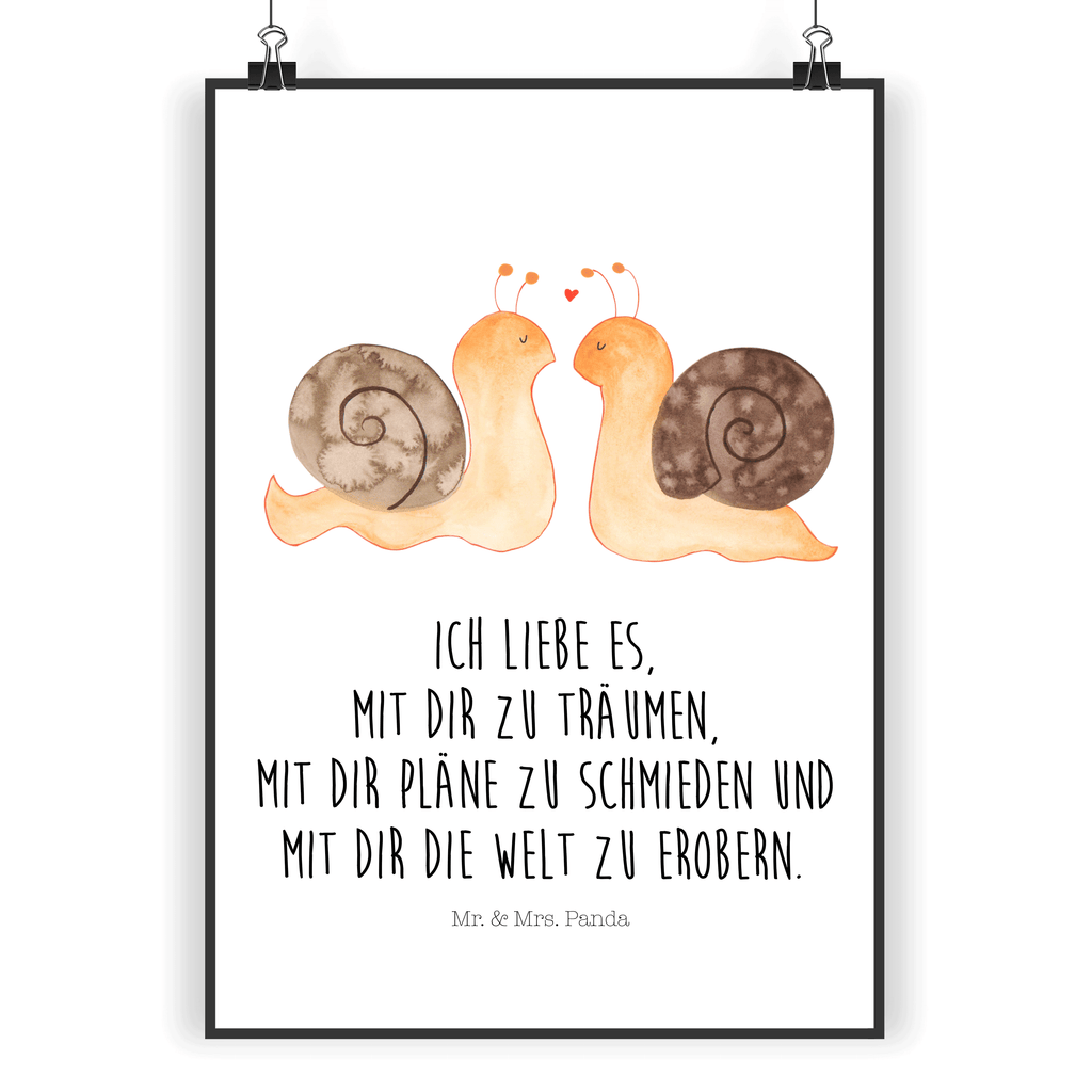Poster Schnecken Liebe Poster, Wandposter, Bild, Wanddeko, Küchenposter, Kinderposter, Wanddeko Bild, Raumdekoration, Wanddekoration, Handgemaltes Poster, Mr. & Mrs. Panda Poster, Designposter, Kunstdruck, Posterdruck, Liebe, Partner, Freund, Freundin, Ehemann, Ehefrau, Heiraten, Verlobung, Heiratsantrag, Liebesgeschenk, Jahrestag, Hocheitstag