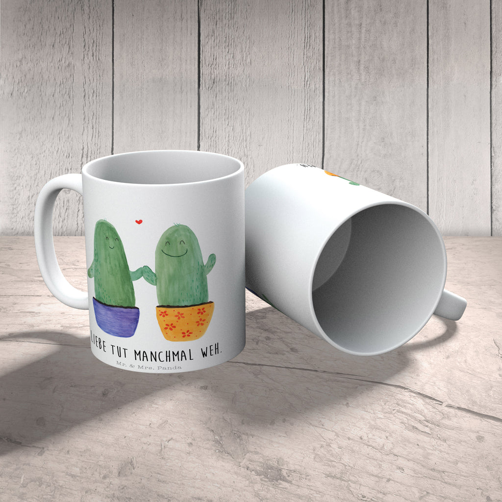 Tasse Kaktus Liebe Kaktus, Kakteen, Liebe, Liebesbeweis, Liebesbotschaft, Liebesnachricht, Love, Kaktusliebe, Paar, Pärchen, Trennung, Streit, Versöhnung, Freundschaft, Verlobung, Hochzeit Becher, Kaffeetasse, Kaffeebecher, Tee, Frühstück, Büro  Kaktus, Kakteen