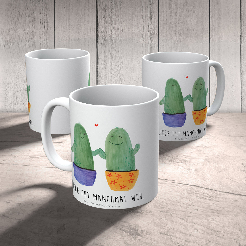 Tasse Kaktus Liebe Kaktus, Kakteen, Liebe, Liebesbeweis, Liebesbotschaft, Liebesnachricht, Love, Kaktusliebe, Paar, Pärchen, Trennung, Streit, Versöhnung, Freundschaft, Verlobung, Hochzeit Becher, Kaffeetasse, Kaffeebecher, Tee, Frühstück, Büro  Kaktus, Kakteen