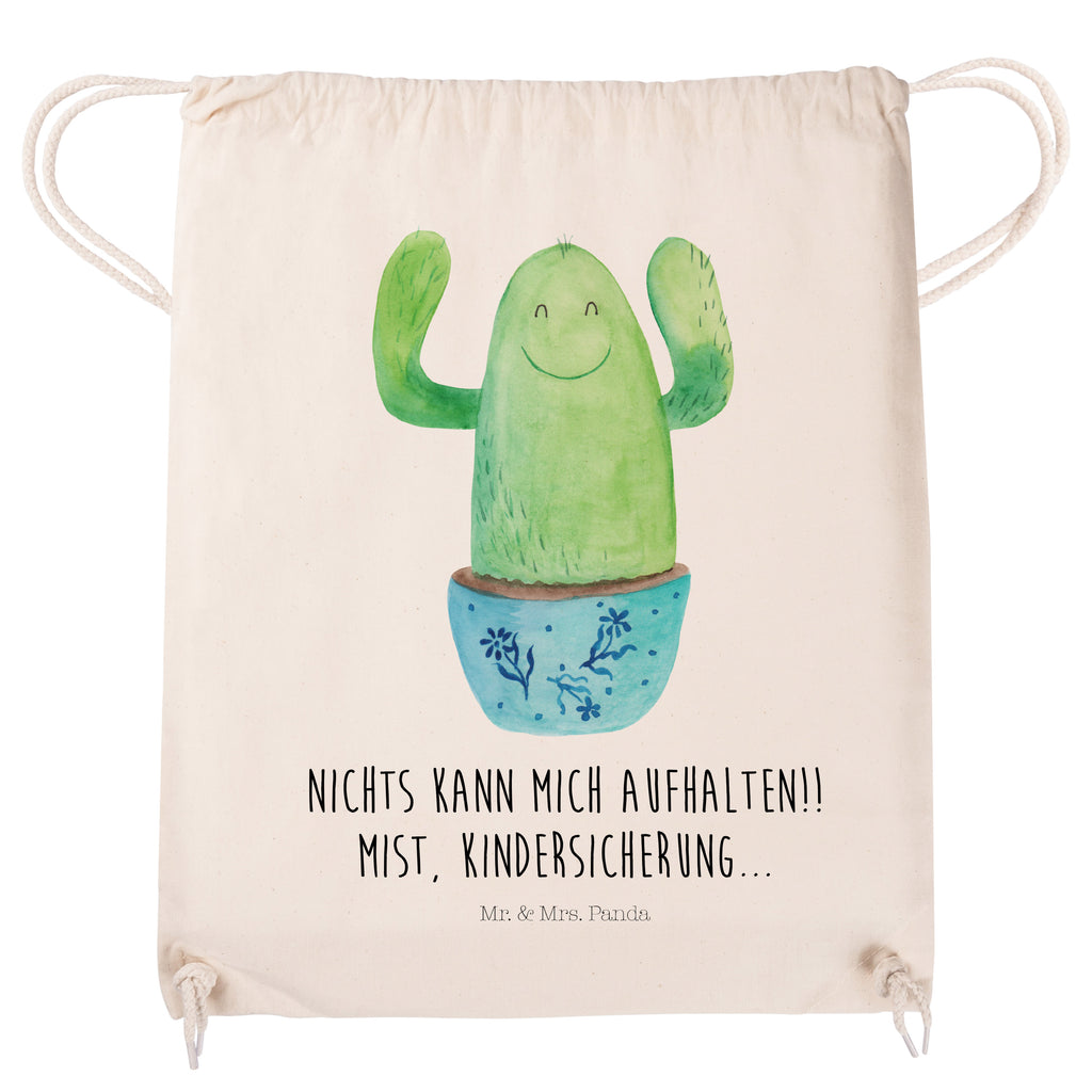 Sportbeutel Kaktus Happy Turnbeutel, Beutel, Sporttasche, Tasche, Stoffbeutel, Kaktus, Kakteen, Motivation, Spruch, lustig, Kindersicherung, Neustart, Büro, Büroalltag, Kollege, Kollegin, Freundin, Mutter, Familie, Ausbildung