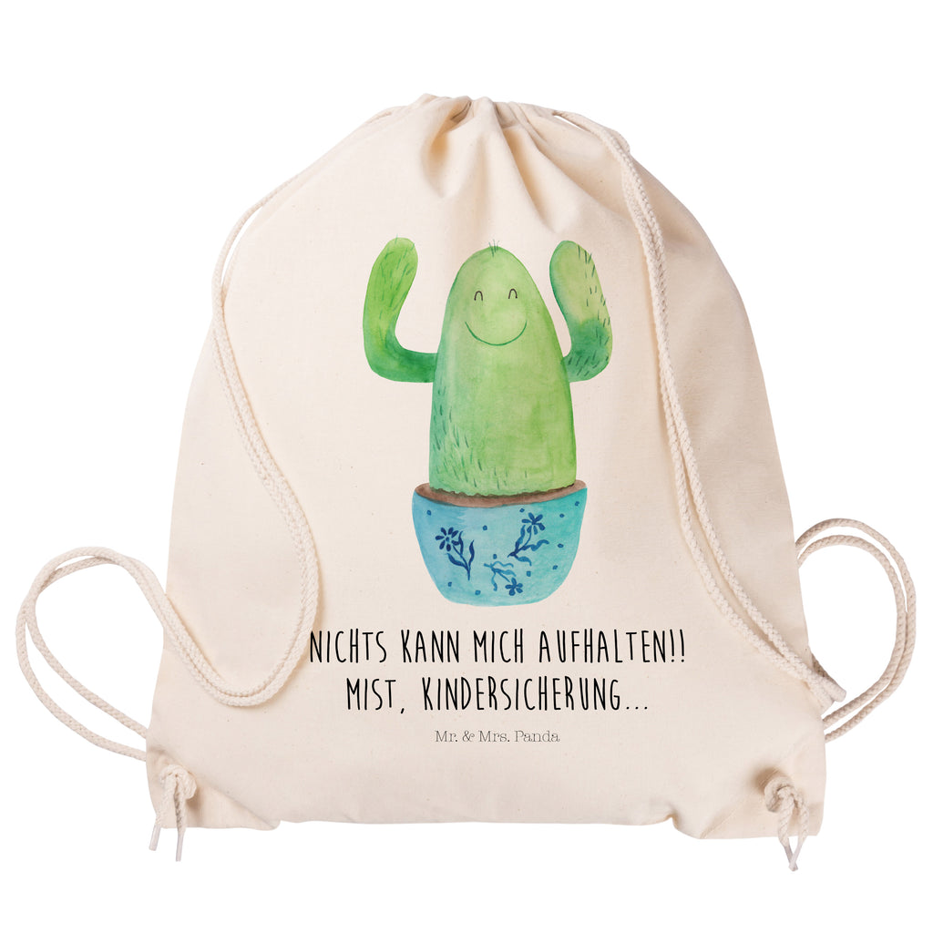 Sportbeutel Kaktus Happy Turnbeutel, Beutel, Sporttasche, Tasche, Stoffbeutel, Kaktus, Kakteen, Motivation, Spruch, lustig, Kindersicherung, Neustart, Büro, Büroalltag, Kollege, Kollegin, Freundin, Mutter, Familie, Ausbildung