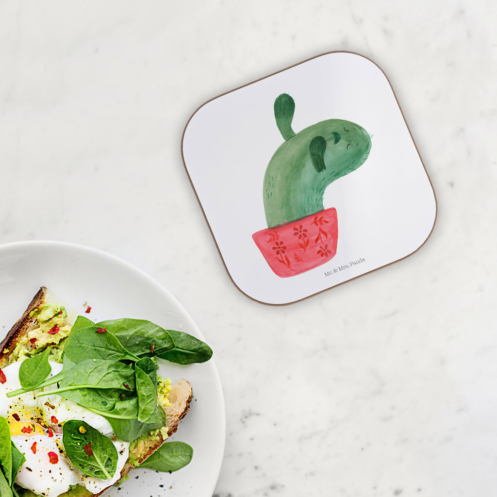 Quadratische Untersetzer Kaktus Mamamia Bierdeckel, Glasuntersetzer, Untersetzer Gläser, Getränkeuntersetzer, Kaktus, Kakteen, Kaktusliebe, Ärger, Büro, Büroalltag, Schule, Motivation, Quote