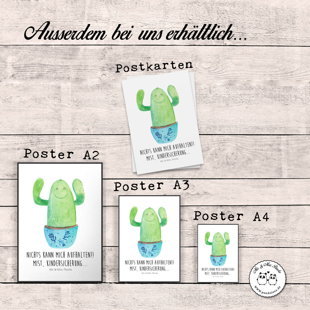Poster Kaktus Happy Poster, Wandposter, Bild, Wanddeko, Küchenposter, Kinderposter, Wanddeko Bild, Raumdekoration, Wanddekoration, Handgemaltes Poster, Mr. & Mrs. Panda Poster, Designposter, Kunstdruck, Posterdruck, Kaktus, Kakteen, Motivation, Spruch, lustig, Kindersicherung, Neustart, Büro, Büroalltag, Kollege, Kollegin, Freundin, Mutter, Familie, Ausbildung