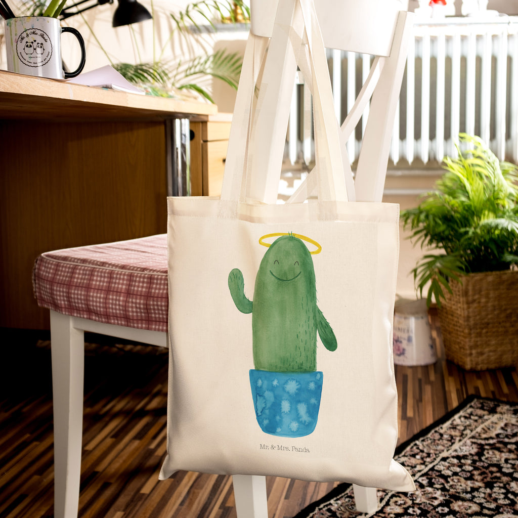 Tragetasche Kaktus Heilig Beuteltasche, Beutel, Einkaufstasche, Jutebeutel, Stoffbeutel, Kaktus, Kakteen, frech, lustig, Kind, Eltern, Familie, Bruder, Schwester, Schwestern, Freundin, Heiligenschein