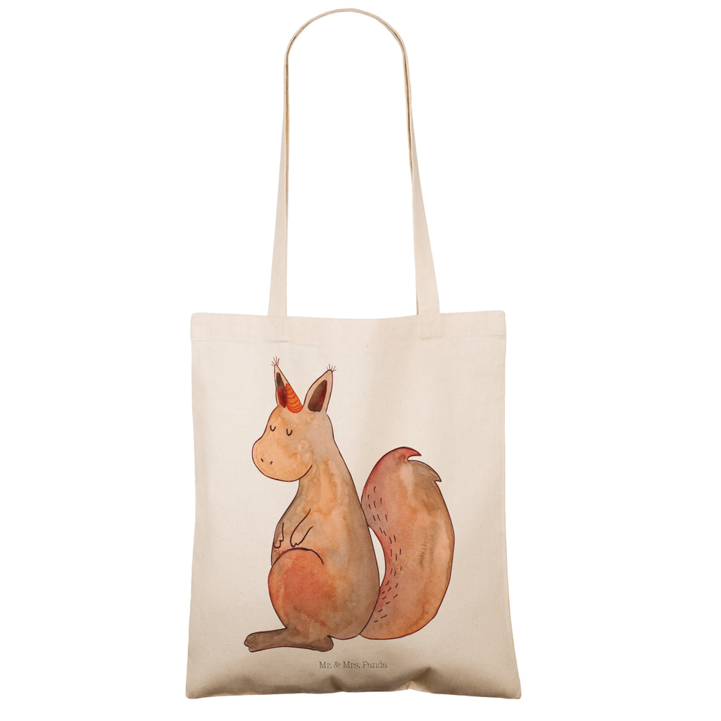 Tragetasche Einhörnchen Glaube Beuteltasche, Beutel, Einkaufstasche, Jutebeutel, Stoffbeutel, Einhorn, Einhörner, Einhorn Deko, Pegasus, Unicorn, Einhörnchen, Eichhörnchen, Eichhorn