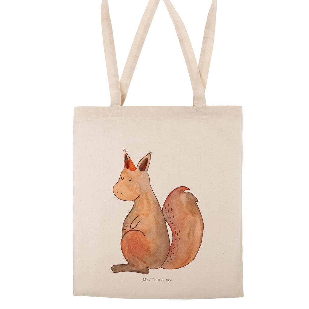Tragetasche Einhörnchen Glaube Beuteltasche, Beutel, Einkaufstasche, Jutebeutel, Stoffbeutel, Einhorn, Einhörner, Einhorn Deko, Pegasus, Unicorn, Einhörnchen, Eichhörnchen, Eichhorn