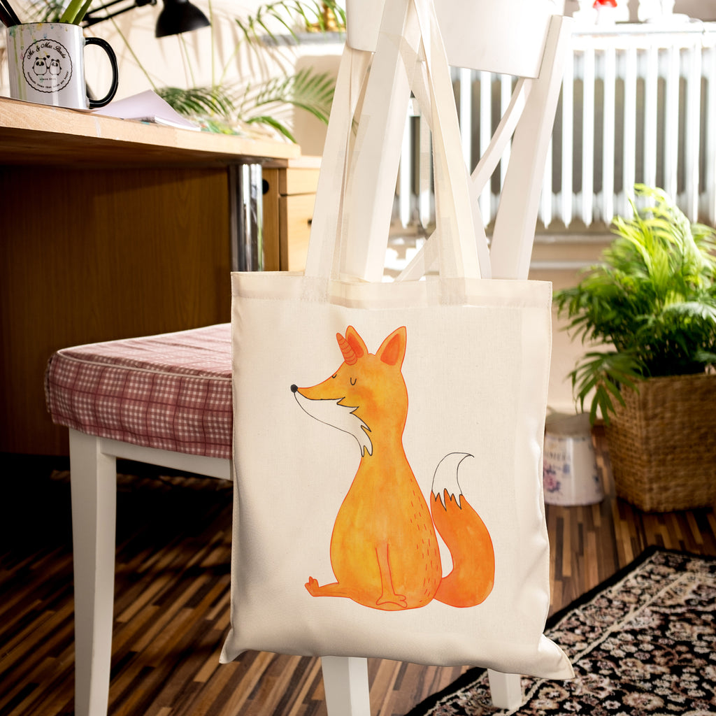 Tragetasche Fuchshörnchen Wunsch Beuteltasche, Beutel, Einkaufstasche, Jutebeutel, Stoffbeutel, Einhorn, Einhörner, Einhorn Deko, Pegasus, Unicorn, Fuchs, Unicorns, Fuchshörnchen, Fuchshorn, Foxycorn, Füchse