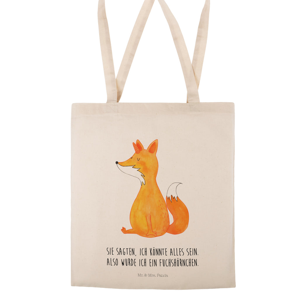 Tragetasche Fuchshörnchen Wunsch Beuteltasche, Beutel, Einkaufstasche, Jutebeutel, Stoffbeutel, Einhorn, Einhörner, Einhorn Deko, Pegasus, Unicorn, Fuchs, Unicorns, Fuchshörnchen, Fuchshorn, Foxycorn, Füchse
