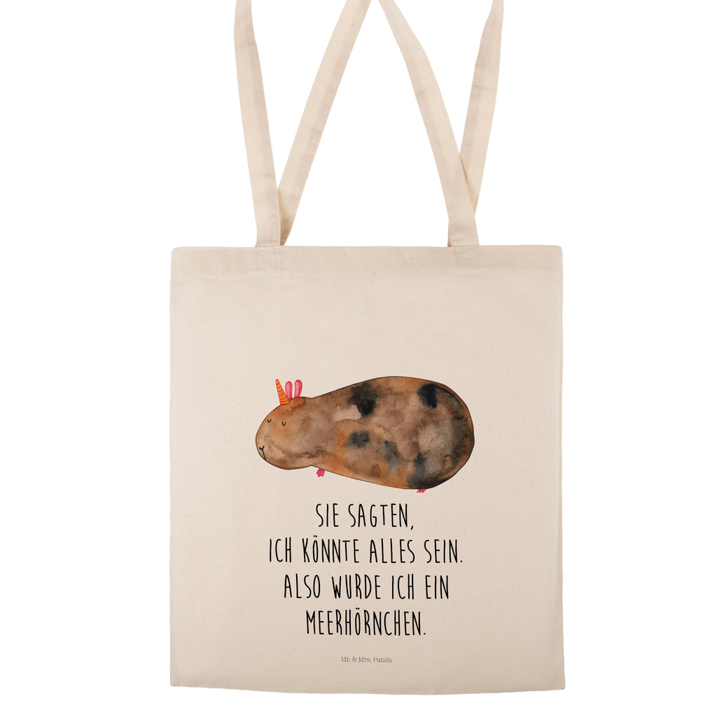 Tragetasche Meerhörnchen Beuteltasche, Beutel, Einkaufstasche, Jutebeutel, Stoffbeutel, Einhorn, Einhörner, Einhorn Deko, Pegasus, Unicorn, Meerhörnchen, Meericorn, Meerschwein, Meerschweinchen