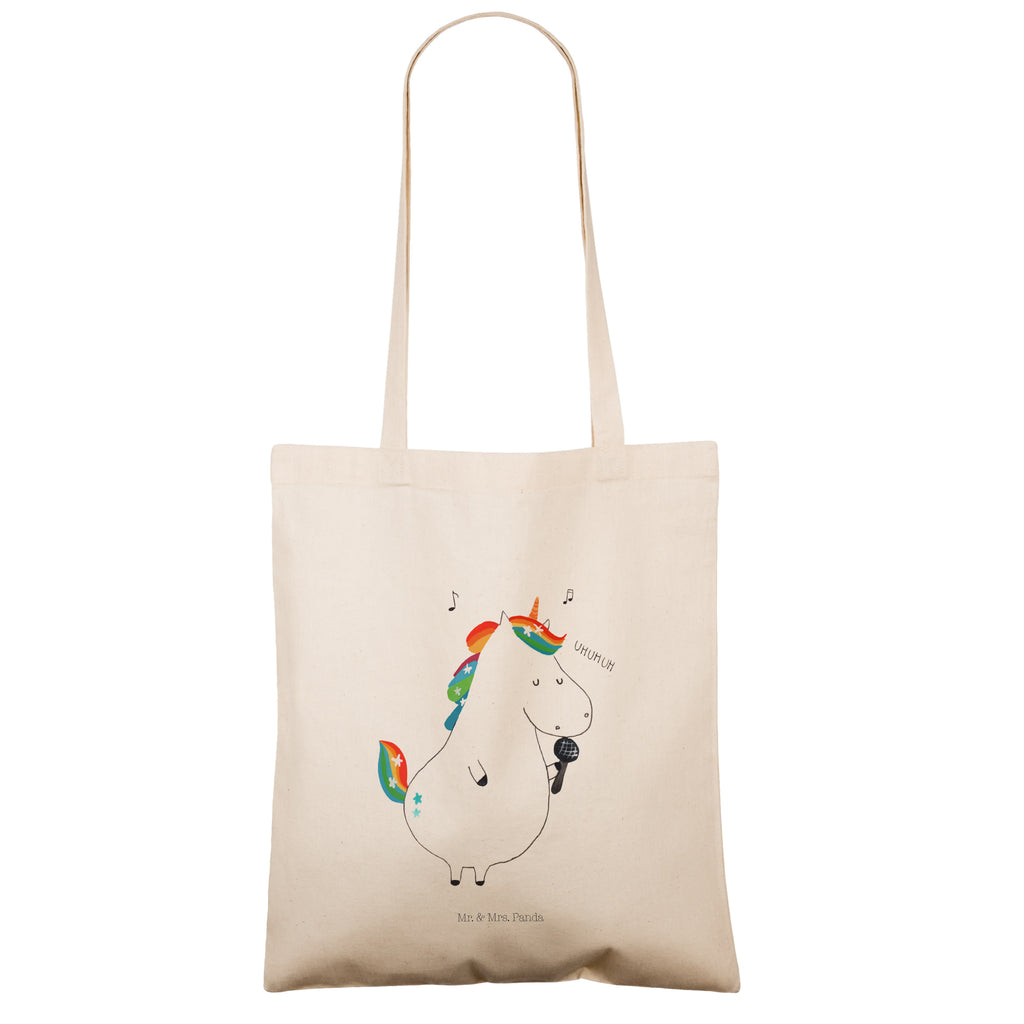 Tragetasche Einhorn Sänger Beuteltasche, Beutel, Einkaufstasche, Jutebeutel, Stoffbeutel, Einhorn, Einhörner, Einhorn Deko, Pegasus, Unicorn, Glitzer, Konfetti, Party, Geburtstag, Feier, Fest, Disco, Sängerin, Sänger, Freundin