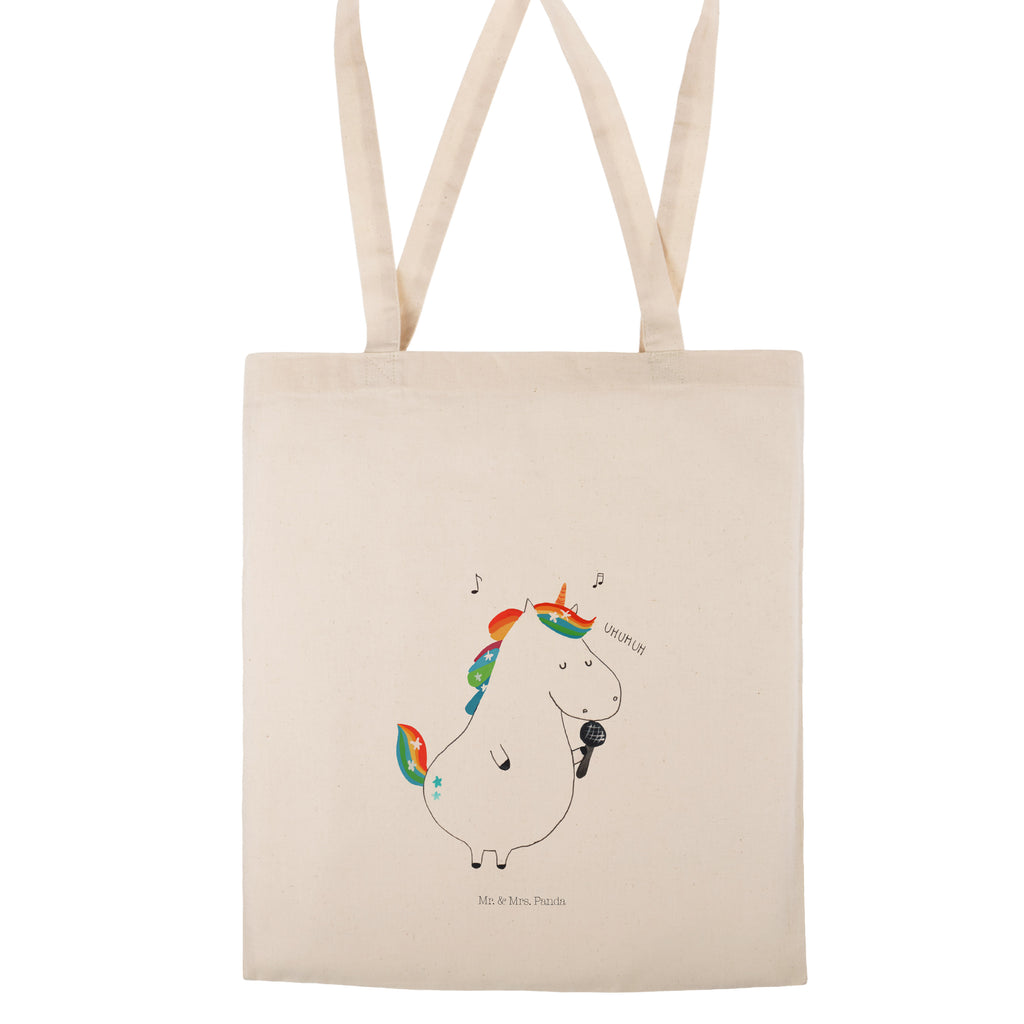 Tragetasche Einhorn Sänger Beuteltasche, Beutel, Einkaufstasche, Jutebeutel, Stoffbeutel, Einhorn, Einhörner, Einhorn Deko, Pegasus, Unicorn, Glitzer, Konfetti, Party, Geburtstag, Feier, Fest, Disco, Sängerin, Sänger, Freundin