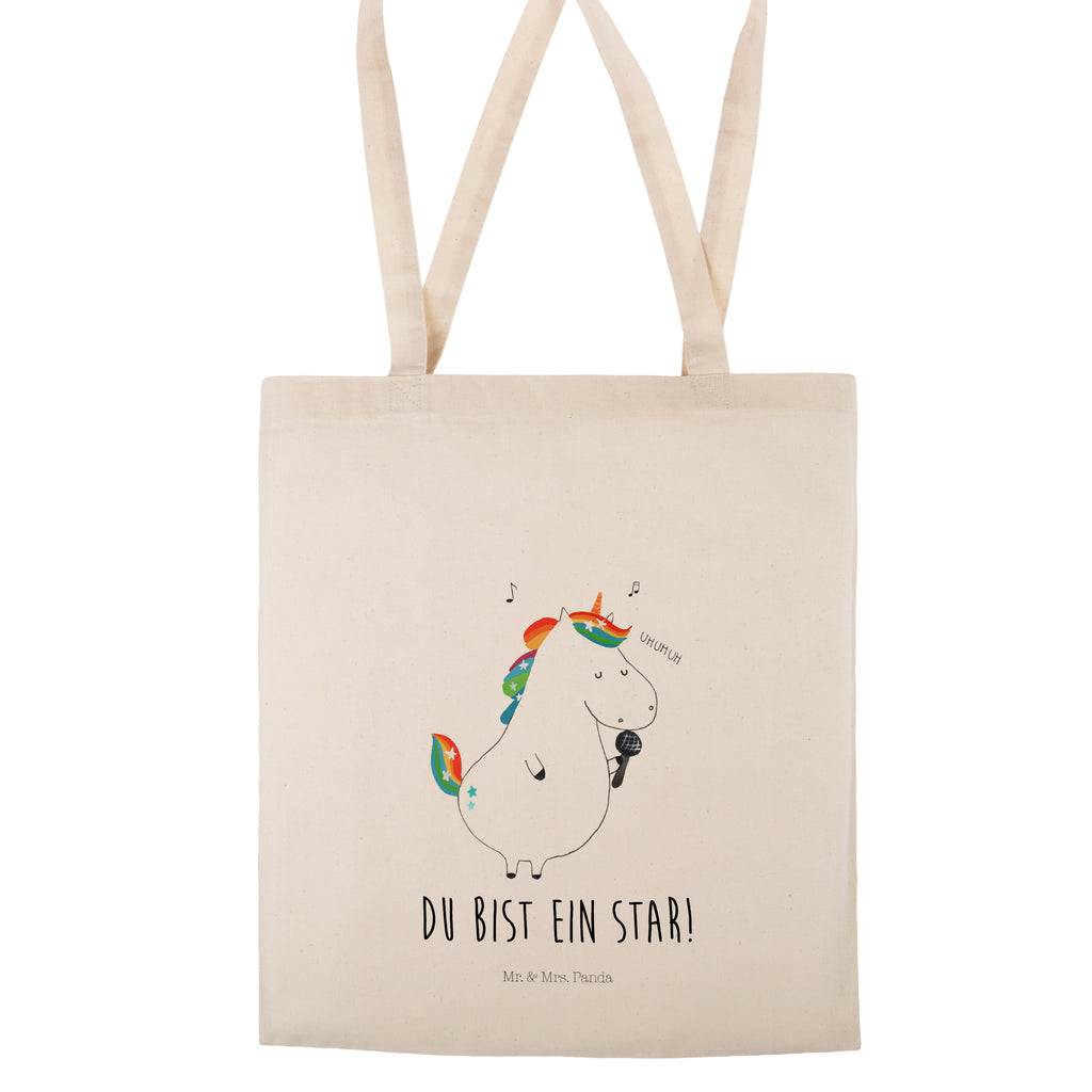 Tragetasche Einhorn Sänger Beuteltasche, Beutel, Einkaufstasche, Jutebeutel, Stoffbeutel, Einhorn, Einhörner, Einhorn Deko, Pegasus, Unicorn, Glitzer, Konfetti, Party, Geburtstag, Feier, Fest, Disco, Sängerin, Sänger, Freundin