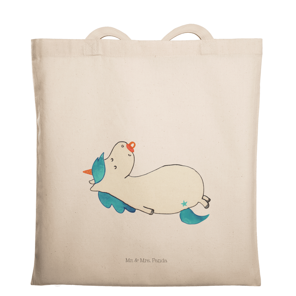 Tragetasche Einhorn Schnullie Beuteltasche, Beutel, Einkaufstasche, Jutebeutel, Stoffbeutel, Einhorn, Einhörner, Einhorn Deko, Pegasus, Unicorn, Baby, Kleinkind, Geburt, Geburtstag, Säugling, Schnuller, Geschenk Geburt, Mutter, Mama