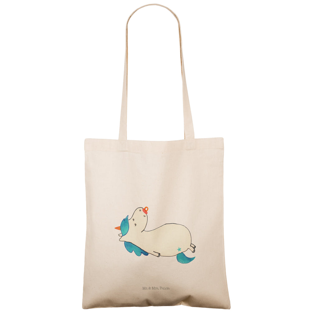 Tragetasche Einhorn Schnullie Beuteltasche, Beutel, Einkaufstasche, Jutebeutel, Stoffbeutel, Einhorn, Einhörner, Einhorn Deko, Pegasus, Unicorn, Baby, Kleinkind, Geburt, Geburtstag, Säugling, Schnuller, Geschenk Geburt, Mutter, Mama