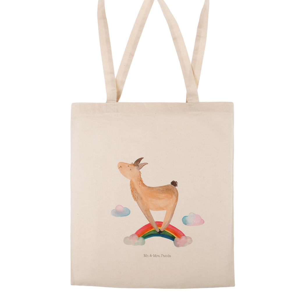 Tragetasche Lama Regenbogen Beuteltasche, Beutel, Einkaufstasche, Jutebeutel, Stoffbeutel, Lama, Alpaka, Lamas, Regenbogen, Haters gonna hate, Haters, Selbstständig, Außenseiter, Schule, Abi, Hobby, Wolkenland, Freiheit