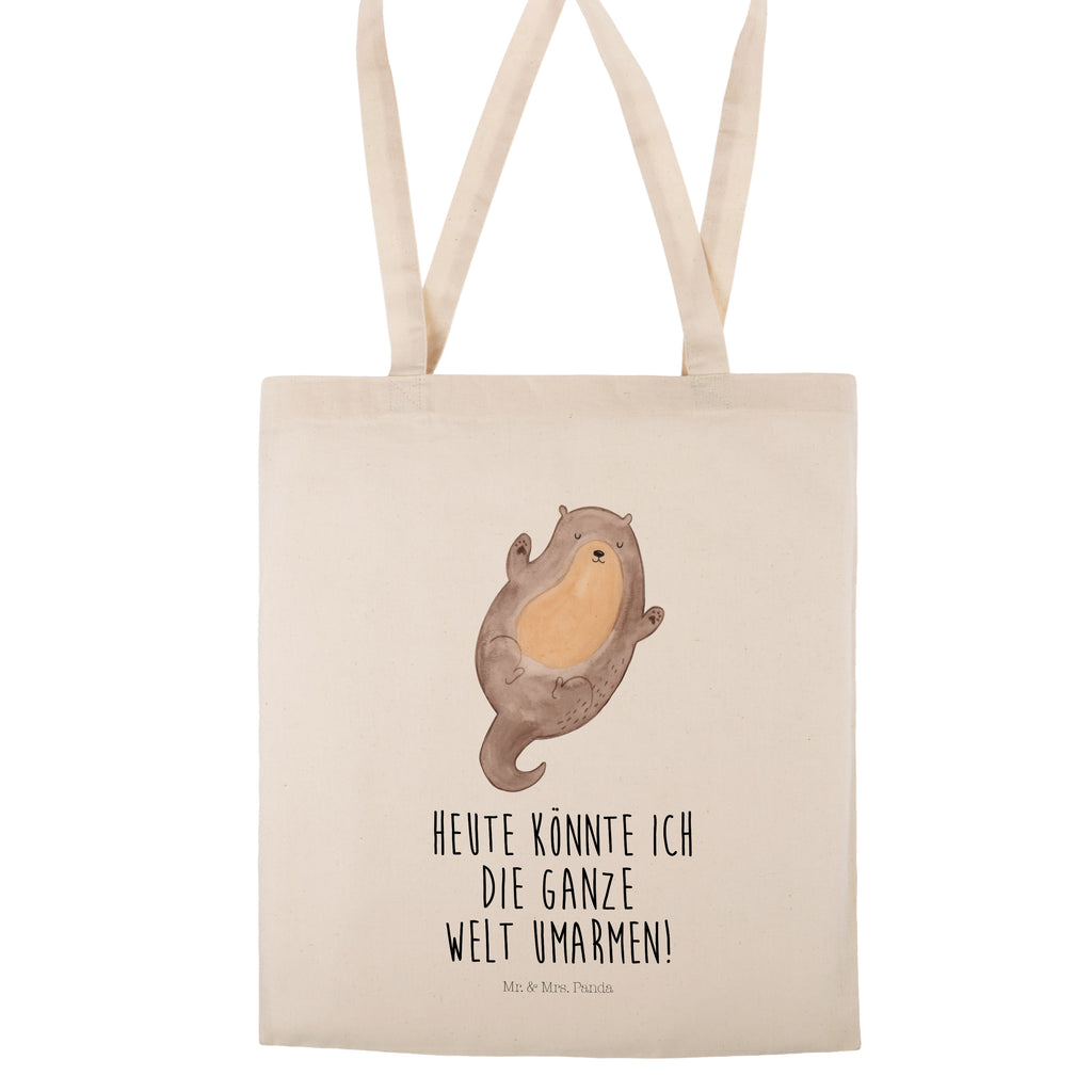 Tragetasche Otter Umarmen Beuteltasche, Beutel, Einkaufstasche, Jutebeutel, Stoffbeutel, Otter, Fischotter, Seeotter, Otter Seeotter See Otter