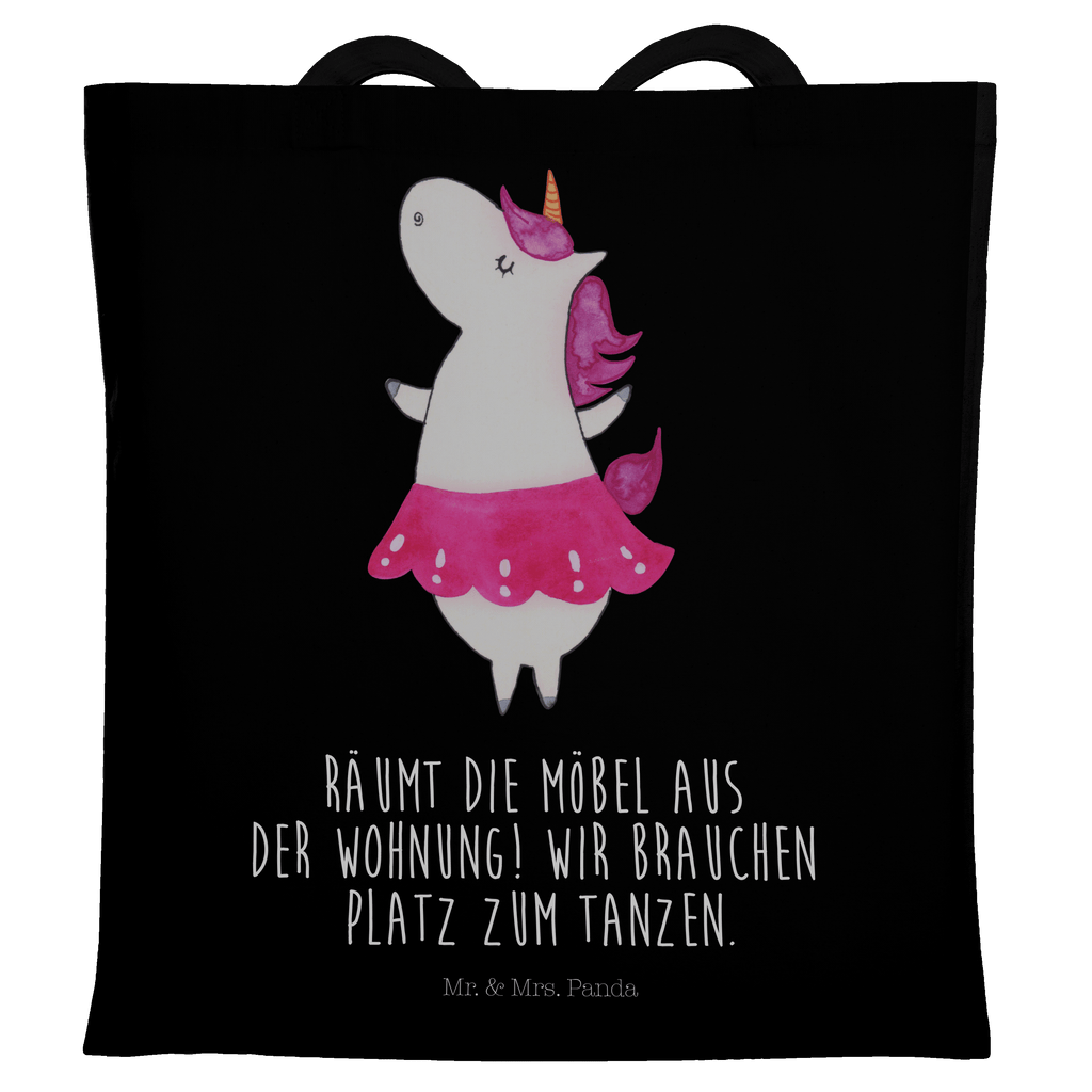Tragetasche Einhorn Ballerina Beuteltasche, Beutel, Einkaufstasche, Jutebeutel, Stoffbeutel, Einhorn, Einhörner, Einhorn Deko, Pegasus, Unicorn, Tanzen, Ballerina, Party, Wohnung, Spaß, Feiern, Geburtstag, Tänzerin, Lebenslust, Lebensfreude