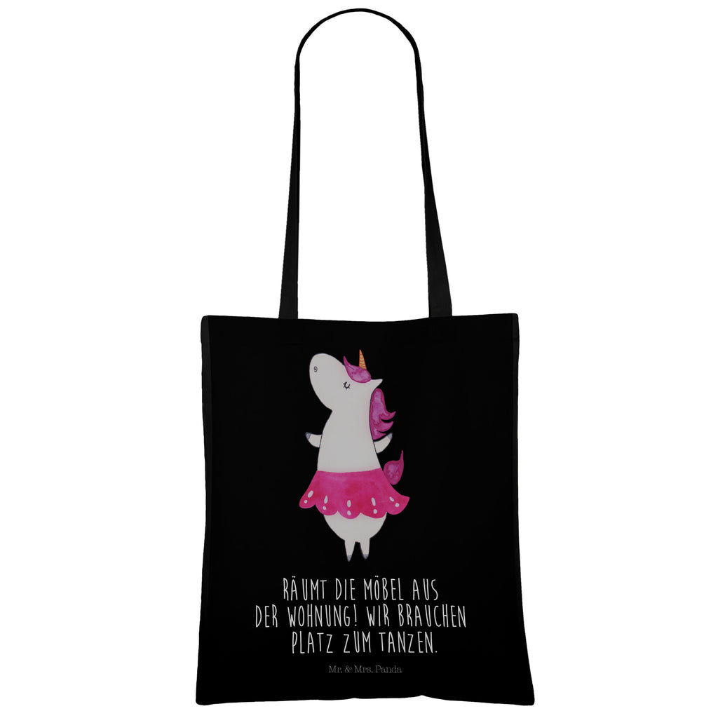 Tragetasche Einhorn Ballerina Beuteltasche, Beutel, Einkaufstasche, Jutebeutel, Stoffbeutel, Einhorn, Einhörner, Einhorn Deko, Pegasus, Unicorn, Tanzen, Ballerina, Party, Wohnung, Spaß, Feiern, Geburtstag, Tänzerin, Lebenslust, Lebensfreude