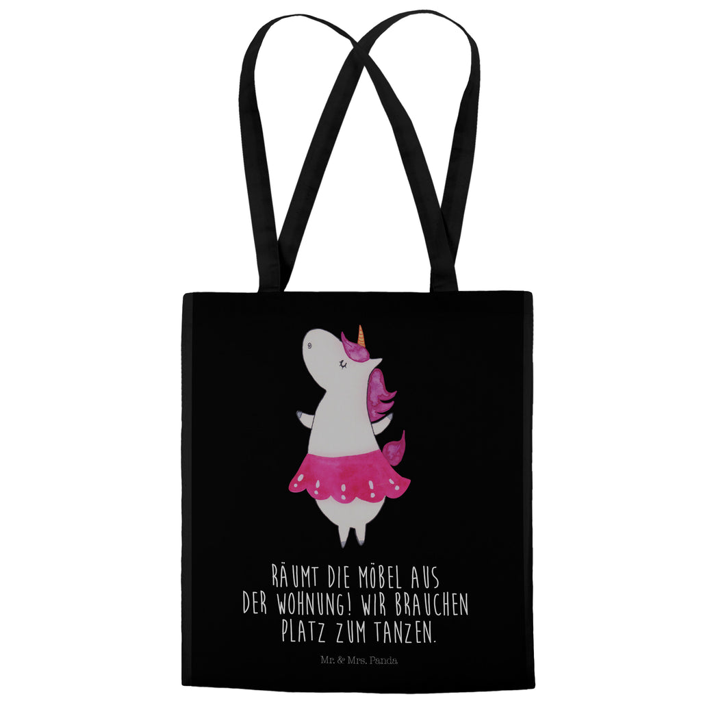 Tragetasche Einhorn Ballerina Beuteltasche, Beutel, Einkaufstasche, Jutebeutel, Stoffbeutel, Einhorn, Einhörner, Einhorn Deko, Pegasus, Unicorn, Tanzen, Ballerina, Party, Wohnung, Spaß, Feiern, Geburtstag, Tänzerin, Lebenslust, Lebensfreude