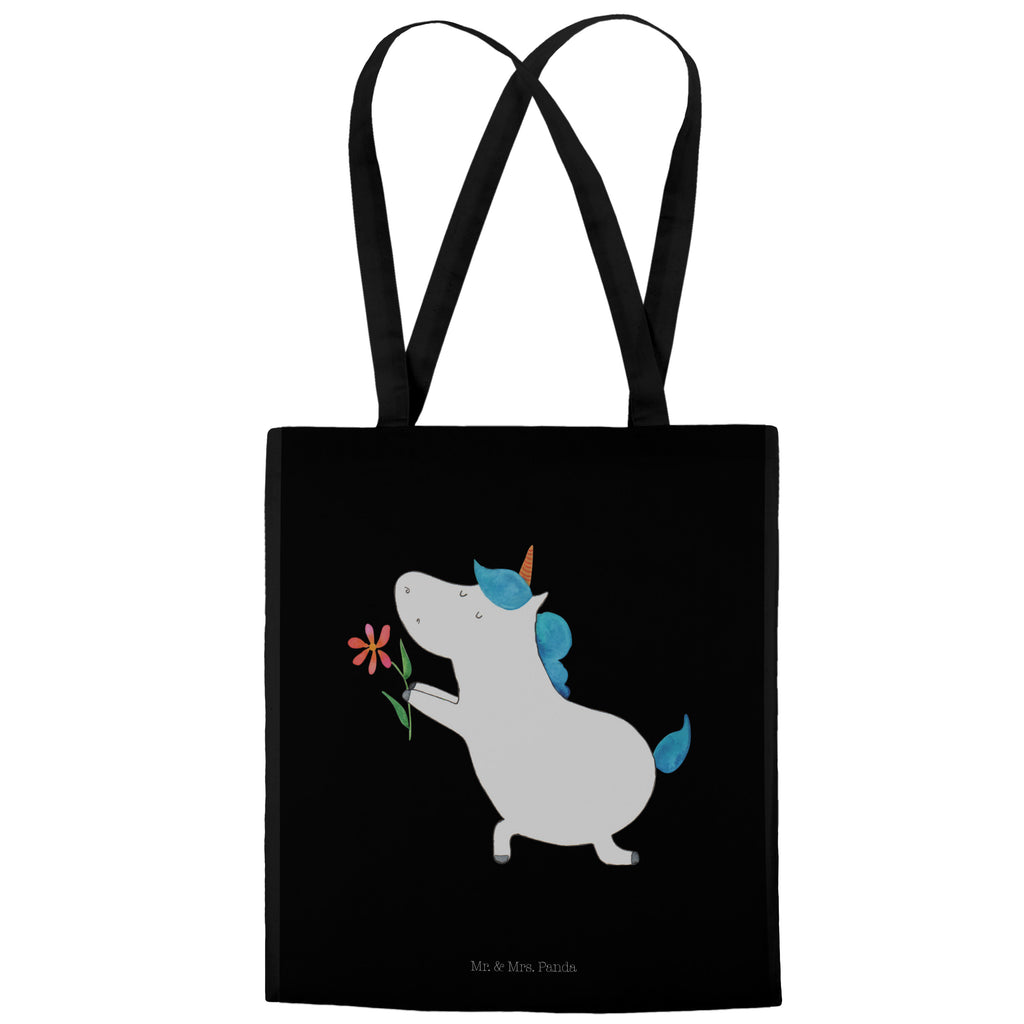 Tragetasche Einhorn Blume Beuteltasche, Beutel, Einkaufstasche, Jutebeutel, Stoffbeutel, Einhorn, Einhörner, Einhorn Deko, Pegasus, Unicorn, Liebe, Liebesbeweis, Antrag, Heiratsantrag, Verlobung, Ehepaar, Pärchen, Partner, Freund, Freundin, Ehe, heiraten