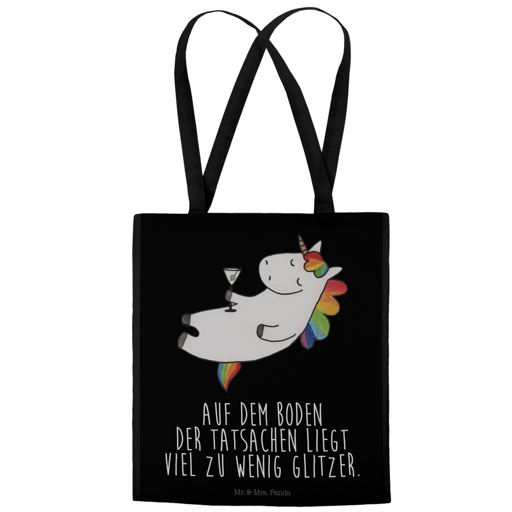 Tragetasche Einhorn Cocktail Beuteltasche, Beutel, Einkaufstasche, Jutebeutel, Stoffbeutel, Einhorn, Einhörner, Einhorn Deko, Pegasus, Unicorn, Party, Spaß, Feiern, Caipirinha, Rum, Cuba Libre, Sekt, Freundin, Geburtstag, lustig, witzig, Spruch, Glitzer
