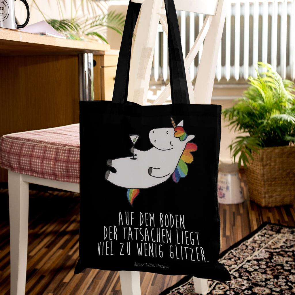 Tragetasche Einhorn Cocktail Beuteltasche, Beutel, Einkaufstasche, Jutebeutel, Stoffbeutel, Einhorn, Einhörner, Einhorn Deko, Pegasus, Unicorn, Party, Spaß, Feiern, Caipirinha, Rum, Cuba Libre, Sekt, Freundin, Geburtstag, lustig, witzig, Spruch, Glitzer