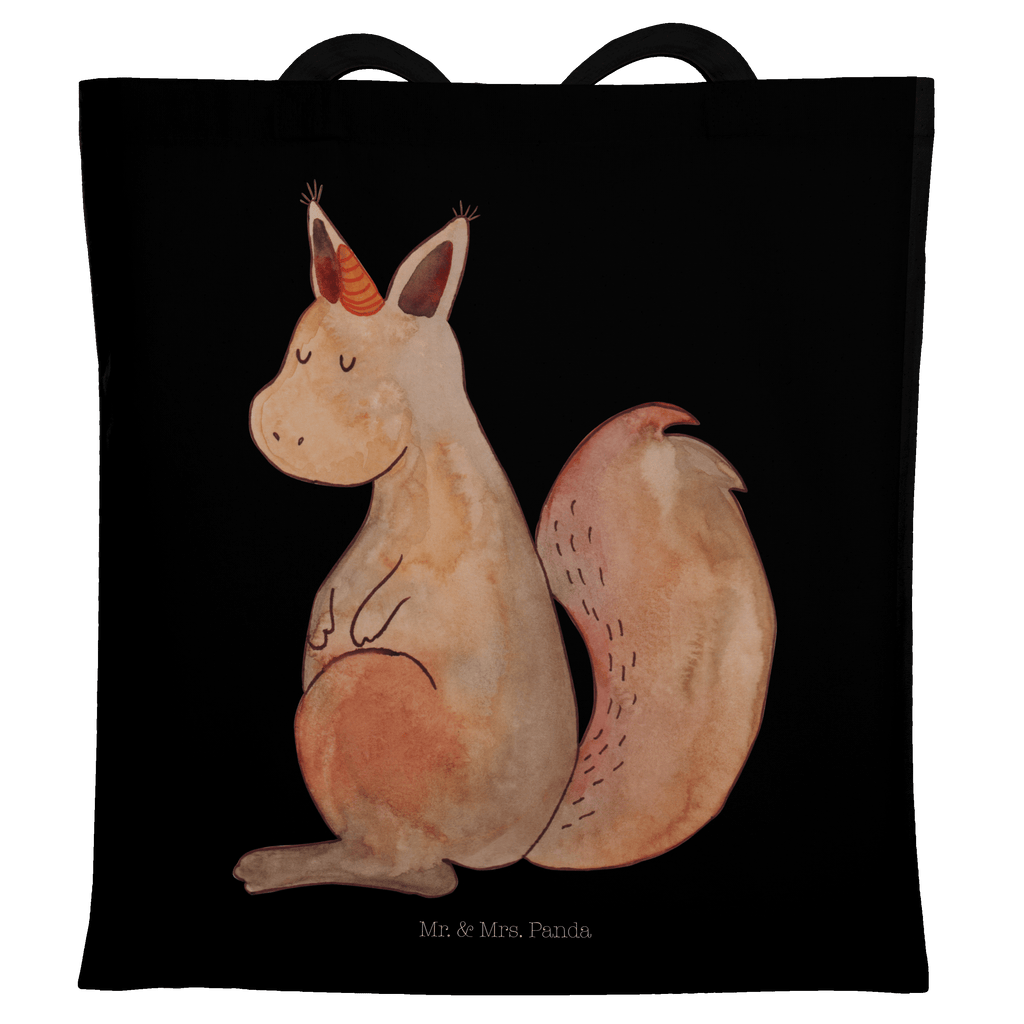 Tragetasche Einhörnchen Glaube Beuteltasche, Beutel, Einkaufstasche, Jutebeutel, Stoffbeutel, Einhorn, Einhörner, Einhorn Deko, Pegasus, Unicorn, Einhörnchen, Eichhörnchen, Eichhorn