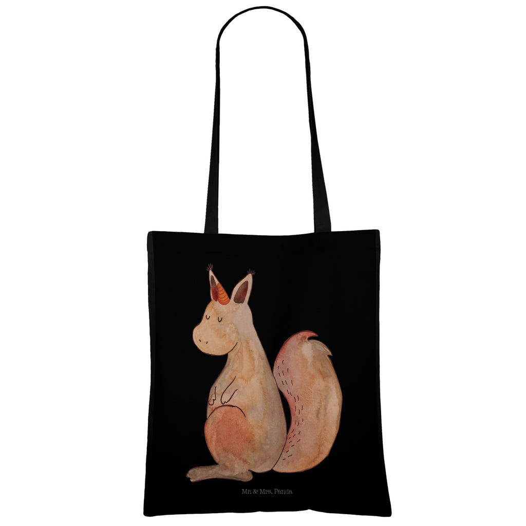 Tragetasche Einhörnchen Glaube Beuteltasche, Beutel, Einkaufstasche, Jutebeutel, Stoffbeutel, Einhorn, Einhörner, Einhorn Deko, Pegasus, Unicorn, Einhörnchen, Eichhörnchen, Eichhorn